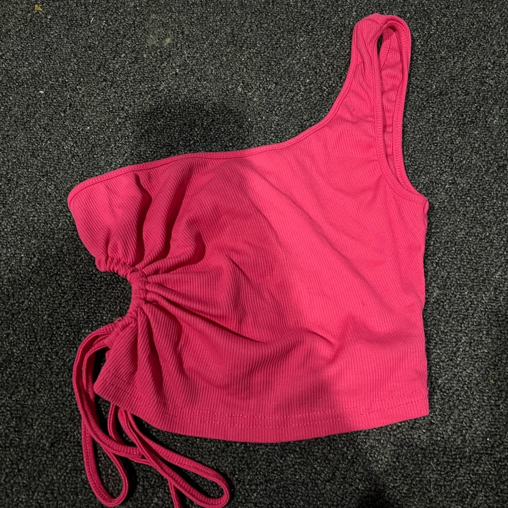 SHEIN Vibrant Pink Knit Top
